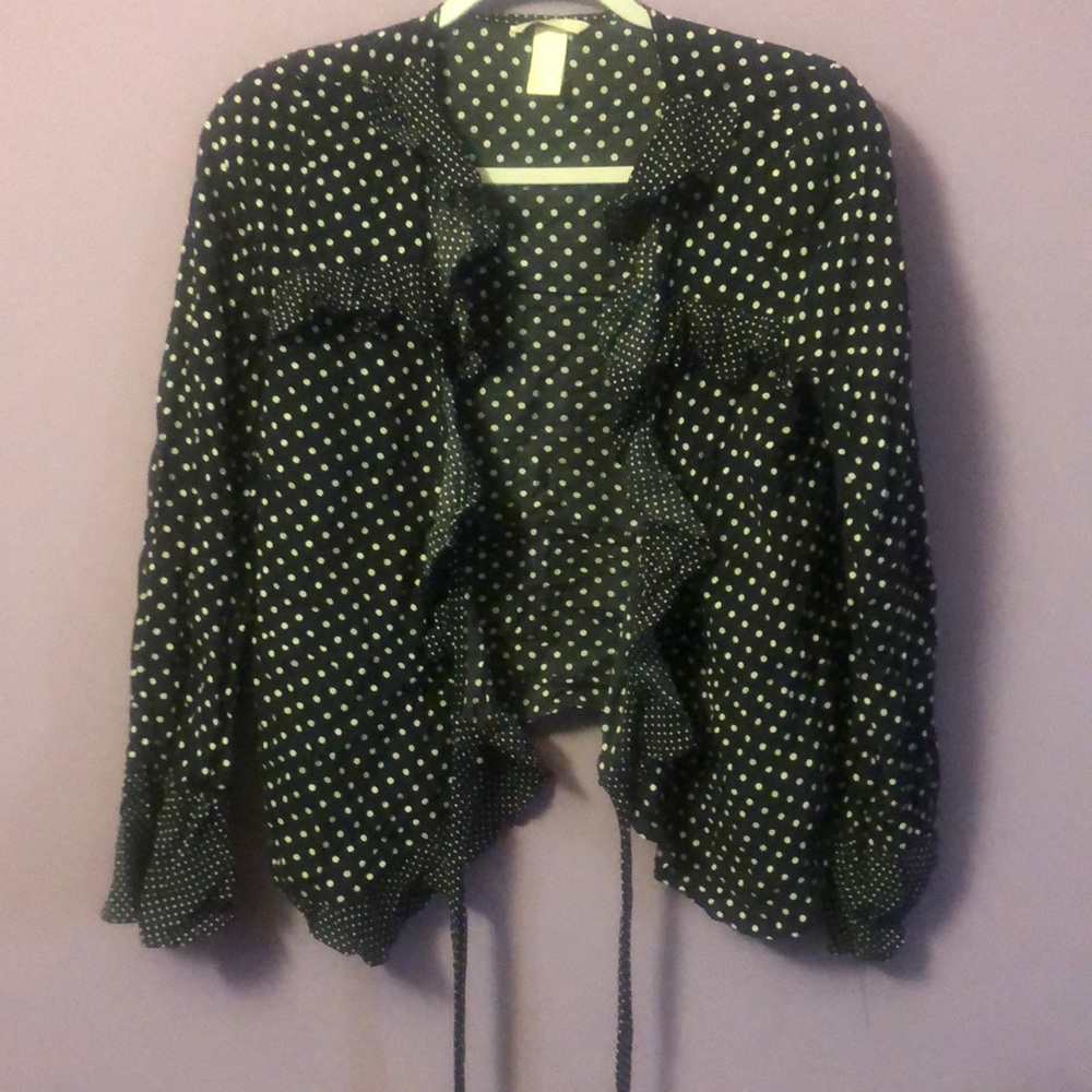 Women HM Polka Dot Wrap-blouse